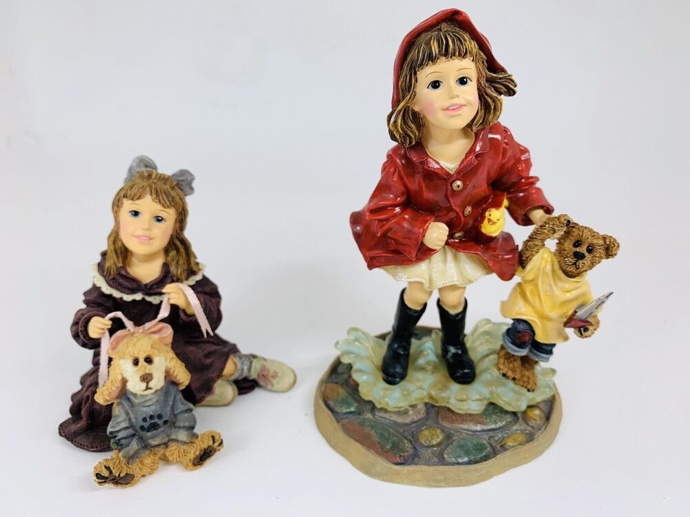 Boyds Yesterday’s Child Dollstone 3551V & 3555V Figurines Set of 2